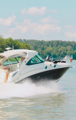 boating on the lake