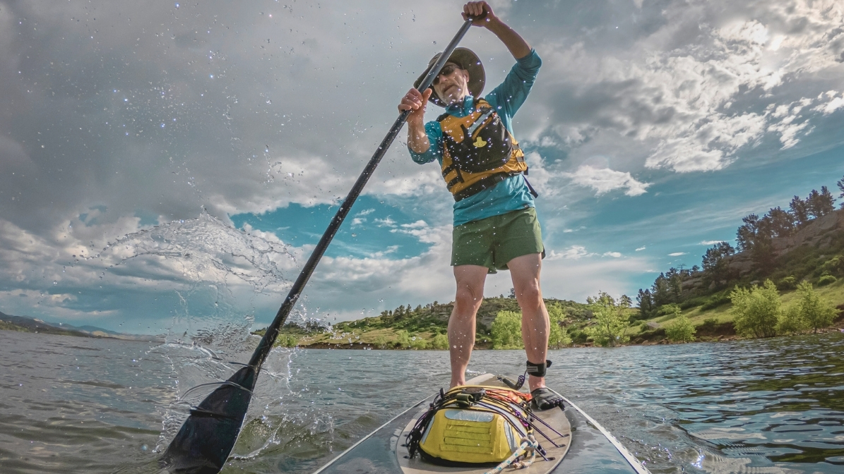 paddleboard on the lake