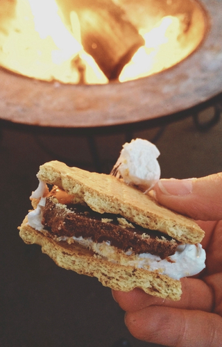 smores by the lake