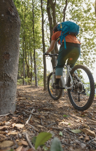 woman cycling
